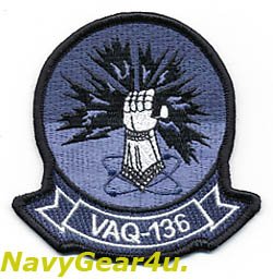 画像1: VAQ-136 GAUNTLETS NWUユニフォーム用部隊パッチ