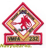 VMFA-232 RED DEVILS 米海兵隊航空100周年記念部隊パッチ（ベルクロ有無）
