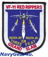VF-11 RED RIPPERS 2001年グランドスラムアワード３年連続受賞記念パッチ