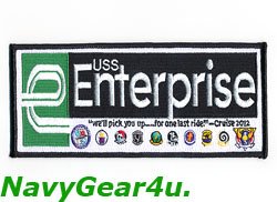 画像1: CVW-1/CVN-65 USSエンタープライズ ラストクルーズ記念2012パッチ（デッドストック）