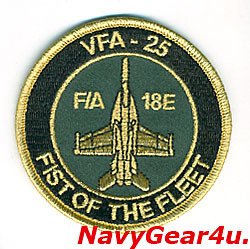 画像1: VFA-25 FIST OF THE FLEET F/A-18Eショルダーバレットパッチ（ベルクロ有無）