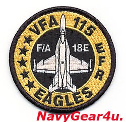 画像1: VFA-115 EAGLES F/A-18Eショルダーバレットパッチ（5スター/ベルクロ有無）
