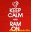 画像2: VFA-83 RAMPAGERS KEEP CALM AND RAM ON ロングスリーブT-シャツ（長袖） (2)