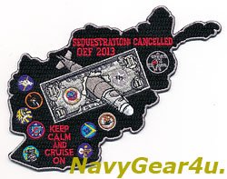 画像1: CVW-11/CVN-68 歳出削減中止/OEF 2013クルーズ記念パッチ（VFA-154/デッドストック）