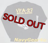 VFA-27 ROYAL MACES MIYF ロングスリーブT-シャツ（長袖）