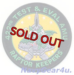 画像1: 53WG/422TES GREEN BAT F-22 RAPTOR KEEPERSパッチ（ベルクロ付き）