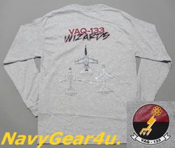 画像1: VAQ-133 WIZARDSオフィシャルヒストリーロングスリーブT-シャツ（長袖）