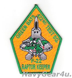 画像1: 53WG/422TES GREEN BAT F-22 RAPTOR KEEPERショルダーパッチ