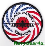 VAQ-135 BLACK RAVENS 2015、2016-2017、2020-21年三沢UDP展開記念ショルダーパッチ（ベルクロ有無）