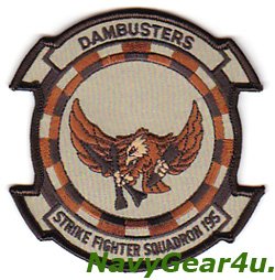 画像1: VFA-195 DAM BUSTERS部隊パッチ（デザートNEW Ver./ベルクロ有無）