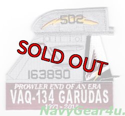 画像1: VAQ-134 GARUDAS PROWLER END OF AN ERA AJ502記念尾翼パッチ