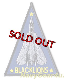 画像1: VF-213 BLACKLIONS ショルダートライアングルパッチ(F-14A時代)
