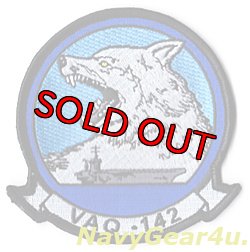 画像1: VAQ-142 GRAY WOLVES部隊パッチ（現行Ver./ベルクロ有無）