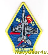VX-23 STRIKE AIRCRAFT TEST SQUADRON F/A-18 FLIGHT TEST ショルダーパッチ