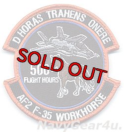 画像1: 412TW/461FTLS DEADLY JESTERS F-35A AF-2フライトテスト500時間達成記念パッチ（ベルクロ付き）