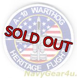 USAF DEMOチームHERITAGE FLIGHT A-10 THUNDERBOLTパッチ（ベルクロ付き）