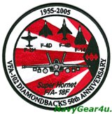 VFA-102 DIAMONDBACKS 2005年部隊創設50周年記念パッチ（デッドストック）