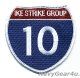 CARRIER STRIKE GROUP-10（CSG-10）"IKE STRIKE GROUP 10"パッチ（ベルクロ有無）