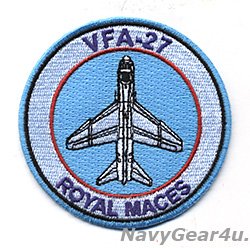 画像1: VFA-27 ROYAL MACES A-7E THROWBACKショルダーバレットパッチ（NEW Ver/ベルクロ有無）