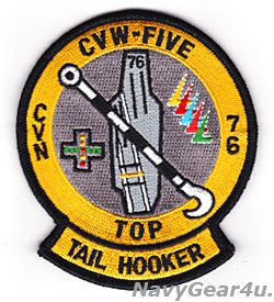 画像1: CVW-5/CVN-76 TOP TAIL HOOKERパッチ 