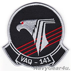 画像1: VAQ-141 SHADOWHAWKS部隊パッチ（現行NEWVer.2017〜/ベルクロ有無）