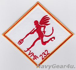 画像1: VMFA-232 RED DEVILS THROWBACK部隊パッチ（ベルクロ有無）