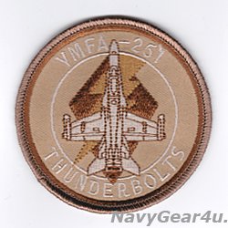 画像1: VMFA-251 THUNDERBOLTS F/A-18Cショルダーバレットパッチ（デザート）
