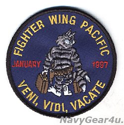 画像1: FIGHTER WING PACIFIC NASミラマーVENI,VIDI,VACATE 1997記念パッチ（ベルクロ有無）