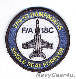 画像1: VFA-83 RAMPAGERS F/A-18Cショルダーバレットパッチ(ベルクロ有無）