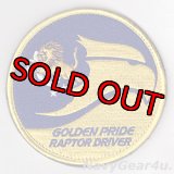 59TES GOLDEN PRIDE RAPTOR DRIVERパッチ（ベルクロ付き）