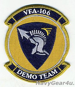 画像1: VFA-106 GLADIATORS SUPER HORNETデモチームパッチ（ベルクロ有無）