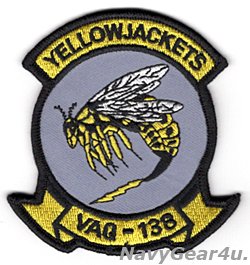 画像1: VAQ-138 YELLOW JACKETS部隊パッチ(ベルクロ有無）