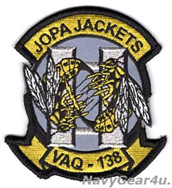画像1: VAQ-138 YELLOW JACKETS JOPA部隊パッチ（ベルクロ有無）