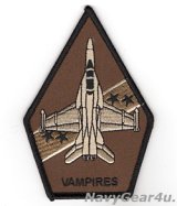 VX-9 VAMPIRES F/A-18E/Fショルダーパッチ（デザート/ベルクロ有無）