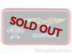 画像1: VAQ-132 SCORPIONS 米空軍仕様ファン用NFO(EWO)ネームタグ（ベルクロ付き）