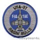 VFA-37 RAGIN' BULLS F/A-18Eショルダーバレットパッチ（ブルー/グレイ/ベルクロ有無）