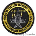 VAQ-138 YELLOW JACKETS EA-18Gショッカー・ショルダーバレットパッチ（ベルクロ有無）