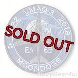 VMAQ-3 MOONDOGS 2018年部隊解散記念ショルダーバレットパッチ（ベルクロ付き）