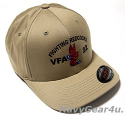 画像1: VFA-22 FIGHTING REDCOCKSオフィシャルボールキャップ（カーキ/FLEX FIT）