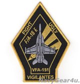 VFA-151 VIGILANTES F/A-18Eショルダーパッチ（ベルクロ有無）