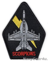 VAQ-132 SCORPIONS EA-18Gショルダーパッチ（ベルクロ有無）