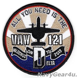 画像1: VAW-121 BLUETAILSCVW-7/CVN-72 ワールドトクルーズ2019記念パッチ