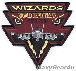 画像1: VAQ-133 WIZARDS CVW-9/CVN-74 ワールドディプロイメント2018-2019記念パッチ（ベルクロ有無）