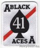VFA-41 BLACK ACES部隊パッチ（ベルクロ有無）
