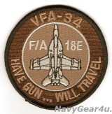 VFA-34 BLUE BLASTERS F/A-18E ショルダーバレットパッチ（デザート/ベルクロ有無）