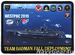画像1: CVW-5/CVN-76 WESTPAC 2019 "TEAM BADMAN FALL DEPLOYMENT"クルーズ記念パッチ（ハイブリッド）