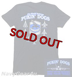 画像1: VFA-143 PUKIN' DOGS部隊オフィシャル・ヒストリーT-シャツ