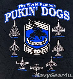 画像2: VFA-143 PUKIN' DOGS部隊オフィシャル・ヒストリーT-シャツ