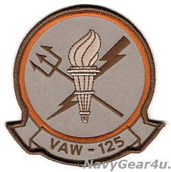 画像1: VAW-125 TIGERTAILS部隊パッチ（デザートNEW Ver./ベルクロ有無）