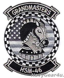 画像1: HSM-46 GRANDMASTERS部隊パッチ（星条旗Ver.サブデュード/ベルクロ有無）
